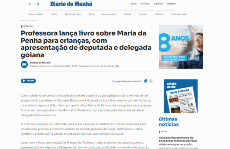 materia diario da manha
