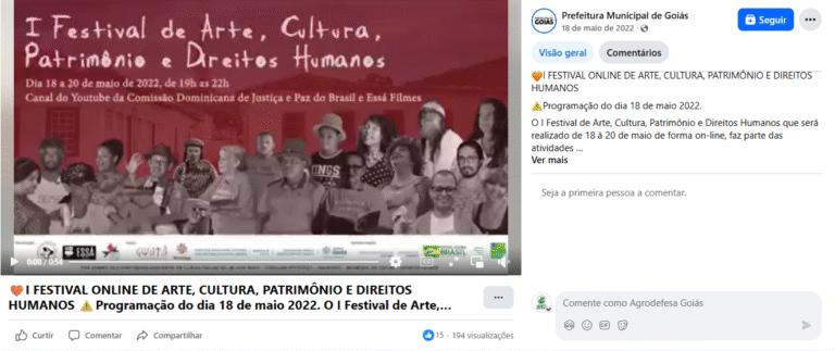 () Vídeo Facebook Google Chrome