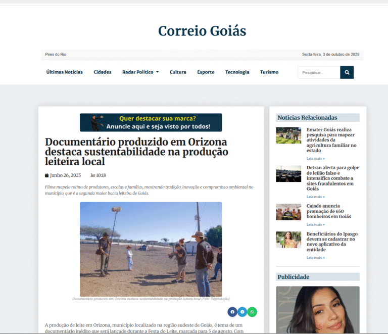Noticias ‹ Skambau Produções — WordPress Google Chrome
