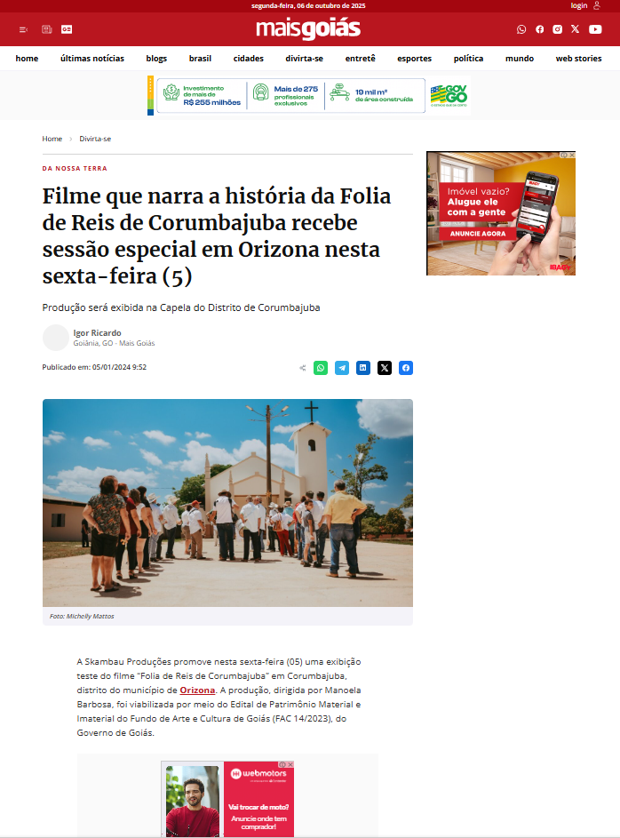 Noticias ‹ Skambau Produções — WordPress Google Chrome